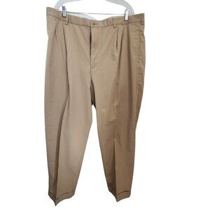 Vintage 90s Polo Ralph Lauren Pants Mens 42x30 Chino Trouser Loose Pleated khaki
